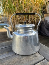 Alter formschöner schwedischer SKULTUNA 1607 Wasserkessel, Aluminium, 5 Liter