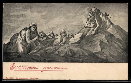 Berchtesgaden familie - ak, berchtesgaden,