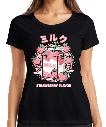 Strawberry flavor milk - strawberry,