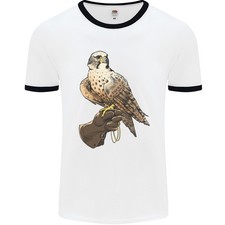 Ein Falcon Falknerei Herren Ringer T-Shirt
