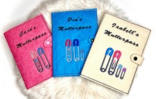 Mutterpasshülle Filz bestickt