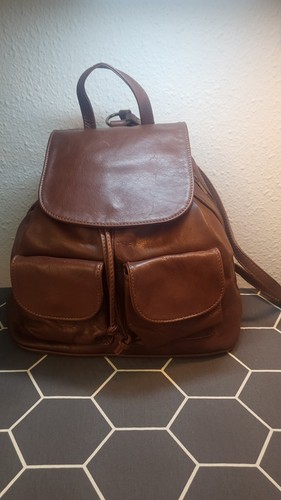 Rucksack leder farbe braun - farbe:,