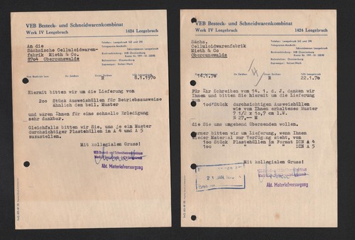 Leegebruch brief 1970 - leegebruch,,