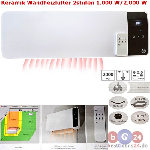 Wand heizlüfter 2000w keramik - wand-heizlüfter,