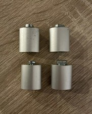 4 x IKEA KVARTAL Deckenhalter Deckenbefestigung für Schiebegardinen*Alu/Silber