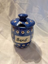 Senftopf Bunzlau mit Deckel