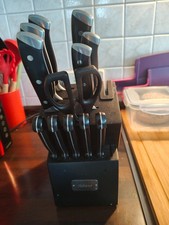 Messerblock Set,Yabano 14-Teilig Küchenmesserset Mit Integriertem Messerschärfer