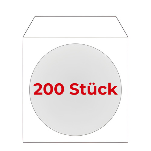 200 papierhüllen mit - 200,