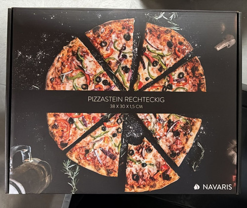 Navaris pizzastein rechteckig - pizzastein,