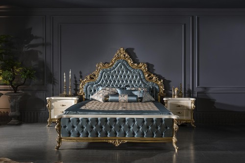 Luxus doppel bett chesterfield - luxus,