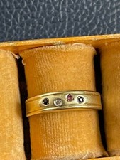 Damenring Diamant, Saphir, Rubin, Smaragd, 585 Gold, 18mm