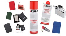 Zippo Gas Gaseinsatz / Benzineinsatz Chrom Zippofeuerzeuge und Zubehör