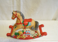 Porzellan Schaukelpferd Spieluhr Gebraucht