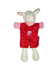 WIE NEU * SIGIKID 42725 Schaf Lamm Schnuggi mit Herzen rot rosa weiß Handpuppe