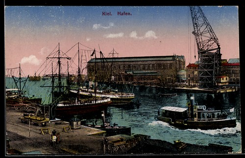 Ansichtskarte kiel hafen mit - kiel,,