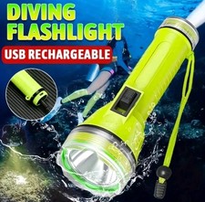 ✅Hochwertige LED Taucherlampe🐠Outdoor🏕️ Unterwasser Taschenlampe mit Akku🔋✓