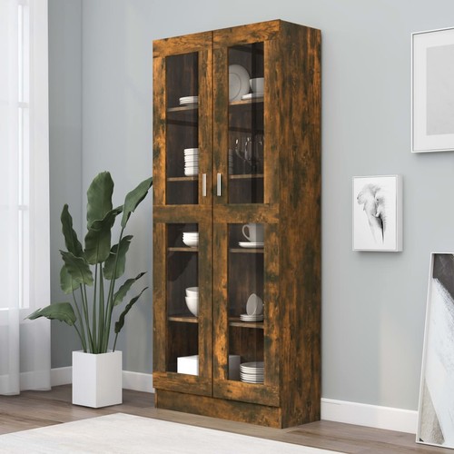 Vitrinenschrank räuchereiche - vitrinenschrank,