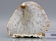 Achat, mit Bergkristall, Geode,  seltene Struktur, 7 cm, Brasilien (10-5)