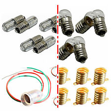 2x10x E10 Fassung Birne 6V 12V Anschlußkabel LAMPENFASSUNG Kabel warmweiß LED