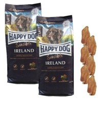 2x12,5kg Happy Dog  IRLAND Hundefutter + 6 Kaninchenohren