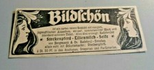 Kleine alte Reklame Werbung Steckenpferd Lilienmilch Seife Radebeul Dresden 1902