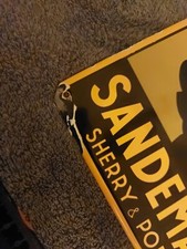 Emailleschild Sandeman Port & Sherry Türschild Emailschild Werbeschild Reklame 