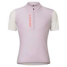 Scott Jr Kinder Fahrradtrikot kurzarm weiß/rosa 2026