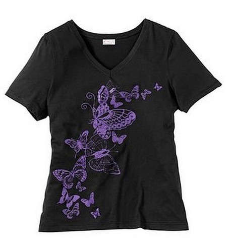 Sheego shirt schwarz lila - sheego-,