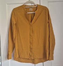 Rich & Royal Bluse Senfgelb | 40 | Viskose | mit kleinem Defekt