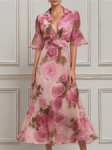 Elegantes schickes kleid mit - schickes,
