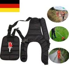 Doppel Schultergurt Nylon Tragegurt für Motorsense Freischneider Rasentrimmer DE