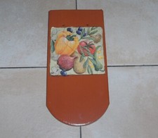 Biberschwanz-Bild, Dachziegel, Gemüse-Bild, Handarbeit mit Serviettentechnik