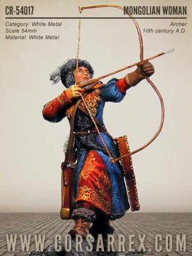 Mongolian women archer - women, 10th
