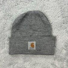 CARHARTT Unisex Mütze Beanie grau Wintermütze Strickmütze One Size Retro Vintage
