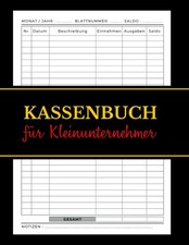 Kassenbuch A4: Einnahmen &