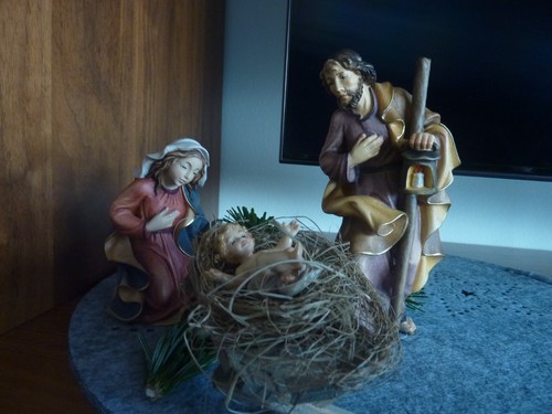 Krippenfiguren familie - hl.,