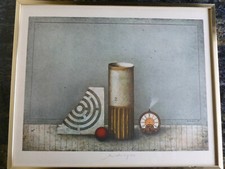  Friedrich Meckseper Ohne Titel Stillleben 1967 Kunstdruck handsigniert top rar