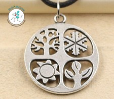 Halskette Jahreszeiten Bäume