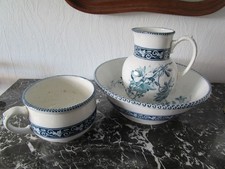 Jugendstil  Waschgarnitur Villeroy &Boch Waschschüssel - Krug - Nachttopf Azalea