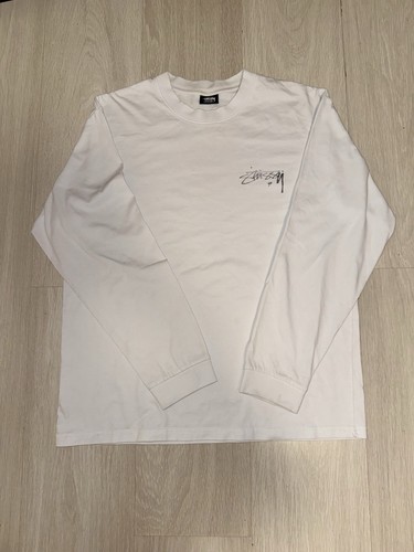 Stüssy longsleeve shirt weiß - shirt,