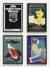 als Set: 4 Poster Deutsche