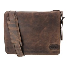 Pride and Soul Umhängetasche CANDY Vintage Schultertasche Leder braun (47137)