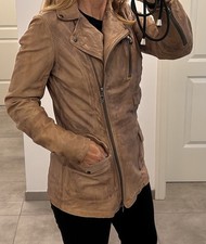 Lederjacke Damen von GIMO‘S, Größe S im Biker-Stil