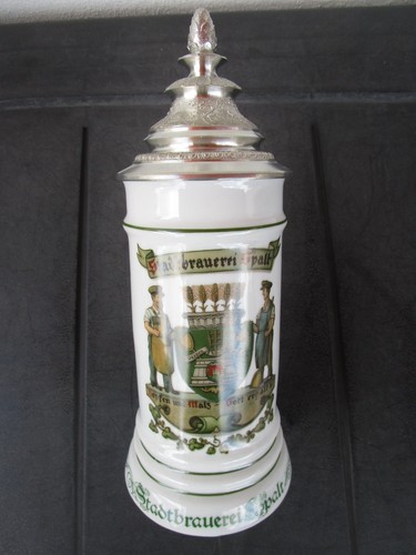 Liter bierkrug porzellan - 0,5,