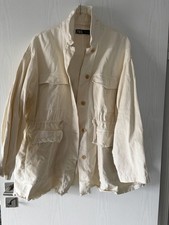 Zara Jacke Beige Creme