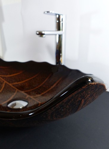 Aufsatz glas waschbecken - waschbecken, oval