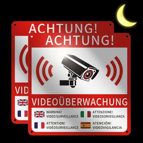 Dsgvo videoüberwachung schild - videoüberwachung,