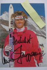 Altes Originalautogramm  ULRIKE STANGGASSINGER--verstorben 2019 ---Ski  alpin