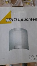 Trio Leuchten Wandleuchte E 14 ,40 Watt, Glas/Chrom Quadrat , 20 x 20 cm NEU OVP