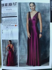 out-of-print: VOGUE Schnittmuster, Tom+Linda Platt, V1474, Abendkleid, Gr. 4-12